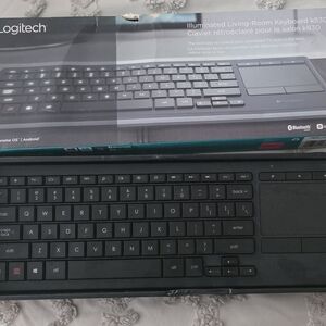 Logitech K830 Wireless Illuminated Living-Room Keyboard With Dongle